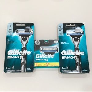 3pk Gillette Mach3 Razors & Cartridges